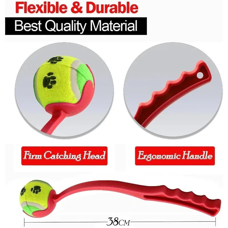 Professional Pet Throwing Stick and Tennis Ball Launcher for Outdoor Dog Training and Activities