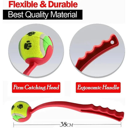 Professional Pet Throwing Stick and Tennis Ball Launcher for Outdoor Dog Training and Activities