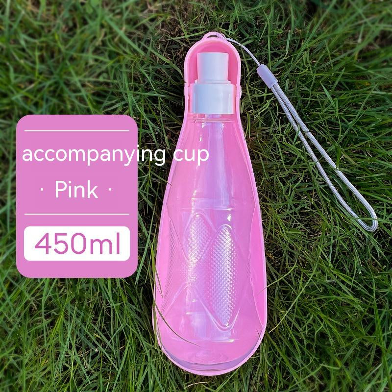 Portable Outdoor Pet Water Bottle - 550ml Capacity for Medium to Large Dogs