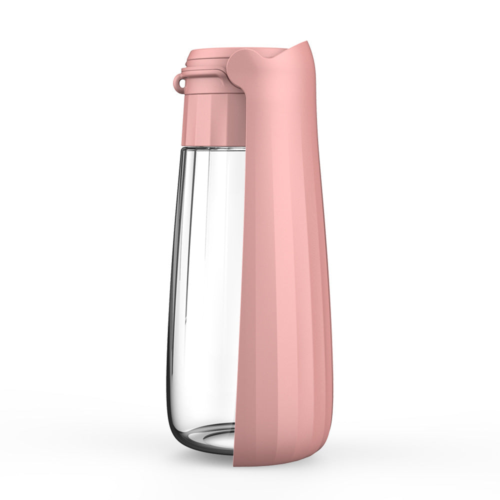 Portable Outdoor Pet Water Bottle - 550ml Capacity for Medium to Large Dogs