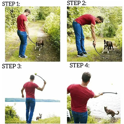 Professional Pet Throwing Stick and Tennis Ball Launcher for Outdoor Dog Training and Activities